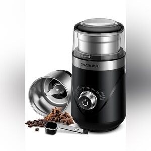 SHARDOR Adjustable‎ Coffee Bean Grinder Electric,1Removable Stainless Steel Bowl